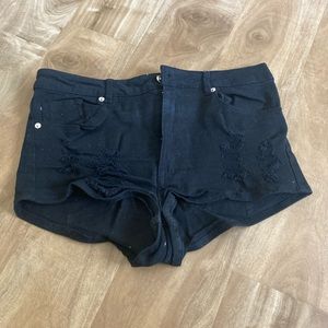 H&M Black Jean shorts